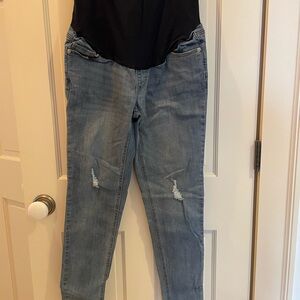 Women's Blue Maternity Jeans
